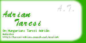 adrian tarcsi business card