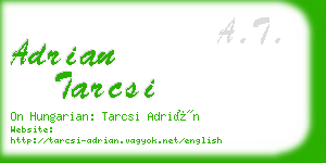adrian tarcsi business card